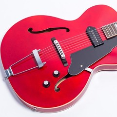 RED Jazz Electric Guitar Hollow Body Chrome Hardware P90 pickup （GROTE ）
