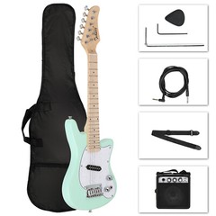Right Handed Mini Electric Guitar with Amplifier Bag String Strap