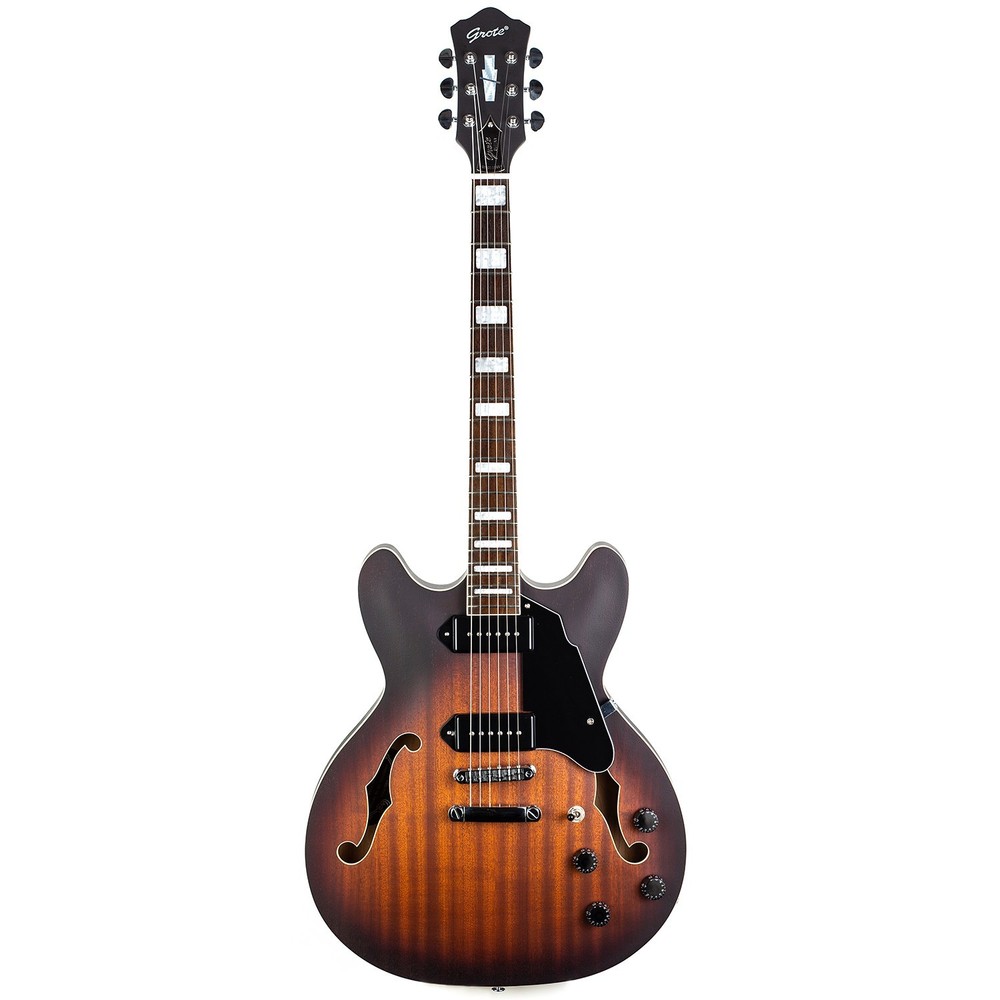 335 Style Semi-Hollow Body Matte Finished P90 Pickups Electric Guitar