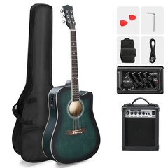 Ktaxon 41-In Basswood Acoustic Guitar -Folk Guitar with 10W Amplifier & Bag