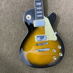 6-string electric guitar, flame maple top, chrome hardware, fast shipping