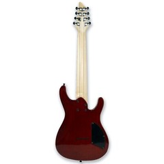 Left-handed 8 String Electric Guitar Maple Neck Burl poplar top Okoume Body