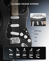 Donner DST-152 Electric Guitar And Amplifier Single Coil Split Humbucker