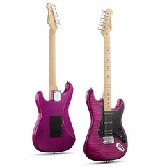 Donner DST-95 Electric Guitar Kit With Amp Solid Body Full Size | Violet Purple