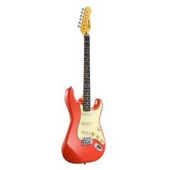 Donner DST-600 Professional Electric Guitar Tremolo Bridge SSS Pickup Fiesta Red