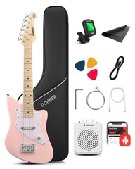 Donner DJM-100 30″ Kids Electric Guitar Kit – Short Scale Guitar for Children