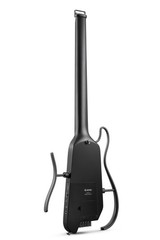 Donner HUSH X Electric Guitar Bundle With Gig Bag All Accessories | Black