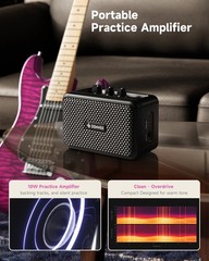 Donner DST-95 Electric Guitar Kit With Amp Solid Body Full Size | Violet Purple