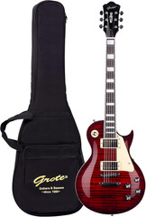 Guitar Solid Body Electric Guitar with Gigbag LPYS-006 (Red)