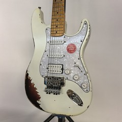 Electric Guitar White Vintag Basswood Body SSH Pickup tremolo Bridge relic
