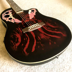 ❄️FAST, FREE SHIPPING!❄️O Style Acoustic-Electric Guitar +Case/Bag!
