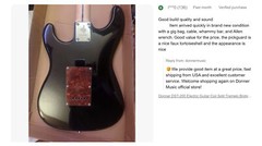 🎸 Donner DST-200 Electric Guitar With Gig Bag HSS Pickups Coil Spilt Solid Body