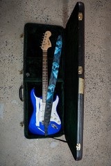 2004 Squier by Fender Affinity Stratocaster, Metallic Blue, Crafted in China