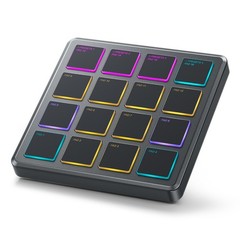 Donner STARRYPAD MINI Gray MIDI Controller 16 Beat Pads Note Repeat USB Portable