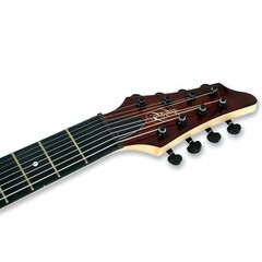 Left-handed 8 String Electric Guitar Maple Neck Burl poplar top Okoume Body